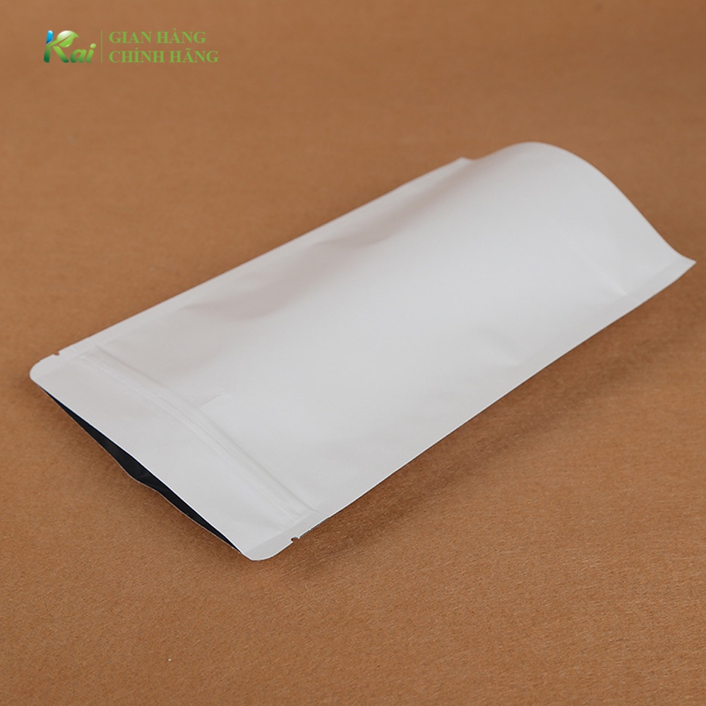 50 Túi Zip Giấy TRẮNG NHÁM, bên trong TRÁNG NHÔM, ĐÁY ĐỨNG, an toàn vệ sinh, nhiều KÍCH CỠ, chất lượng, có GIÁ SỈ