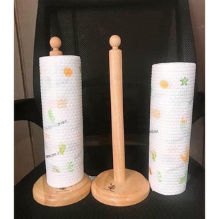 Cây Để Giấy Cuộn Đứng Bằng Gỗ Có Ráp Sẵn