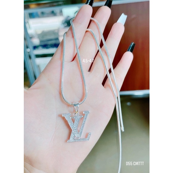 Dây chuyền mỳ tròn THJ size to cho nam và nữ đeo - Chuẩn bạc ta