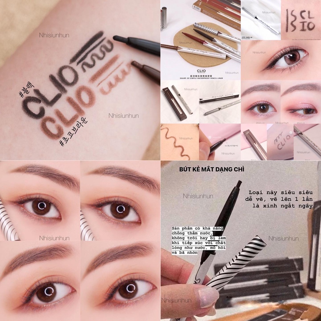 Chì kẻ mắt Clio Sharp So Simple Waterproof Pencil Liner