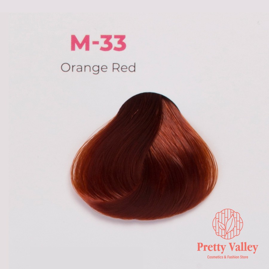 Kem nhuộm tóc màu cam đỏ MOLOKAI, kem nhuộm tóc siêu dưỡng chứa collagen tảo biển - Pretty Valley Store
