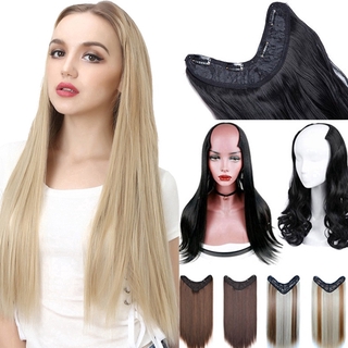 Tóc giả dài WIGSIN kiểu chữ U xoăn/ dài thiết kế 4 kẹp thoáng khí tiện dụng