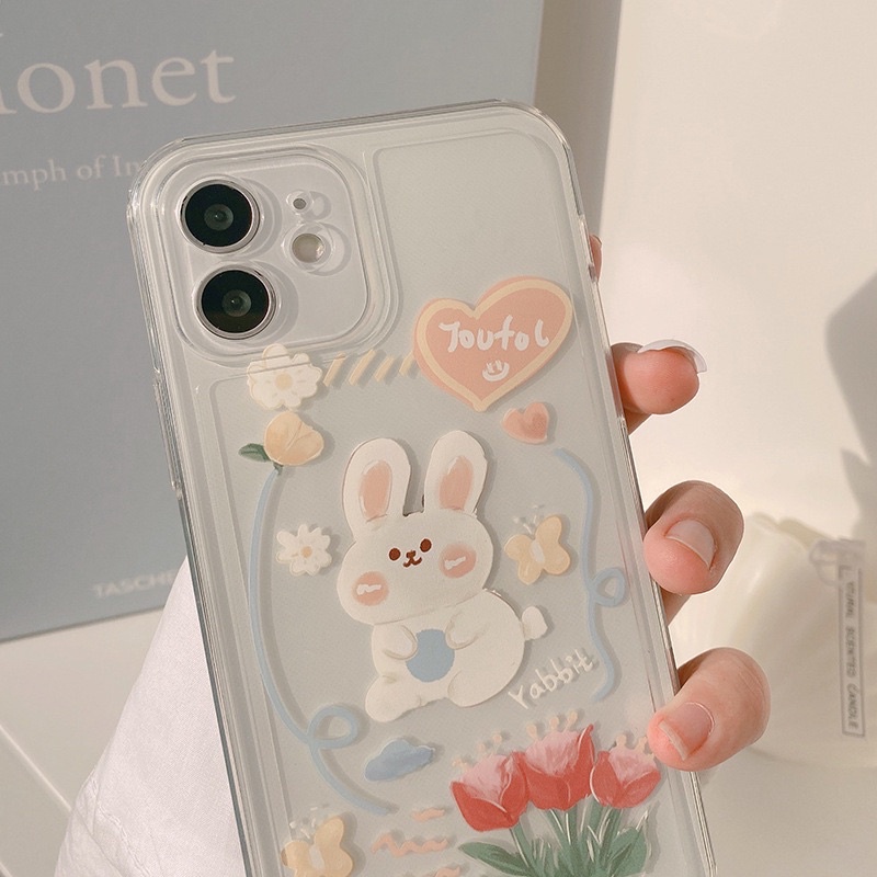(SIÊU RẺ) Ốp lưng Iphone thỏ rabbit trong 6/6plus/6s/6splus/7/7plus/8/8plus/x/xr/xs/11/12/13/pro/max/plus/promax