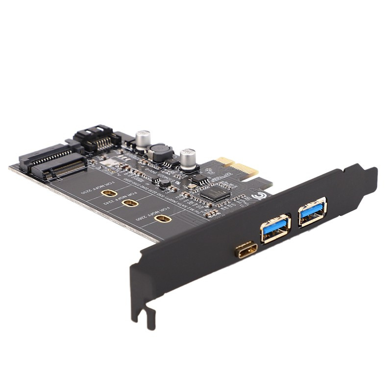 Thẻ Chuyển Đổi Usb 3.0 & Type-C M.2 Pcie M2 Ssd Sata B Key Sang Pci-E 2280 2260 2242 2230 Ngff