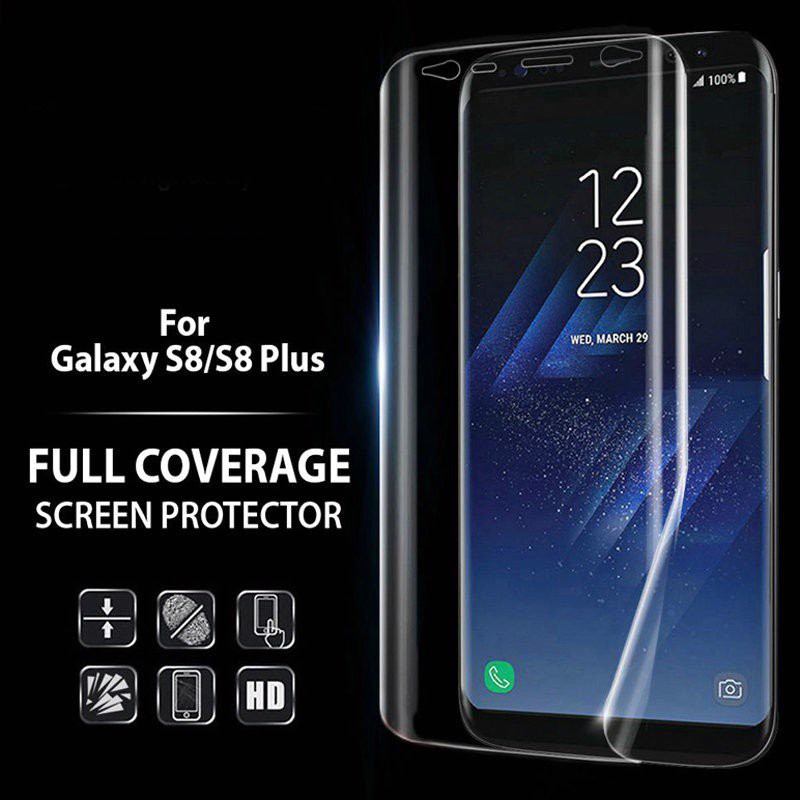 Miếng dán dẻo full màn hình trong suốt dành cho Samsung Galaxy Note 9,Note 8,Note FE,S9,S9 Plus,S8,S8 Plus,S7,S7 Edge,S6