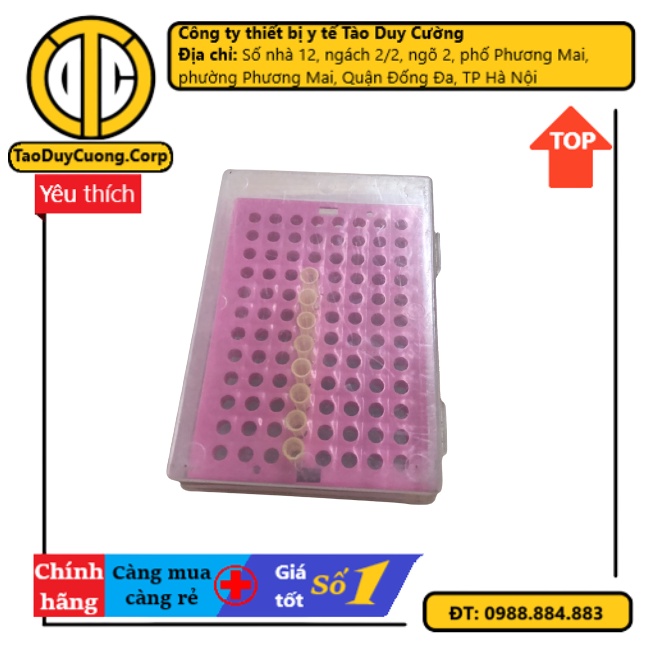 Hộp đựng đầu côn vàng, xanh bằng nhựa