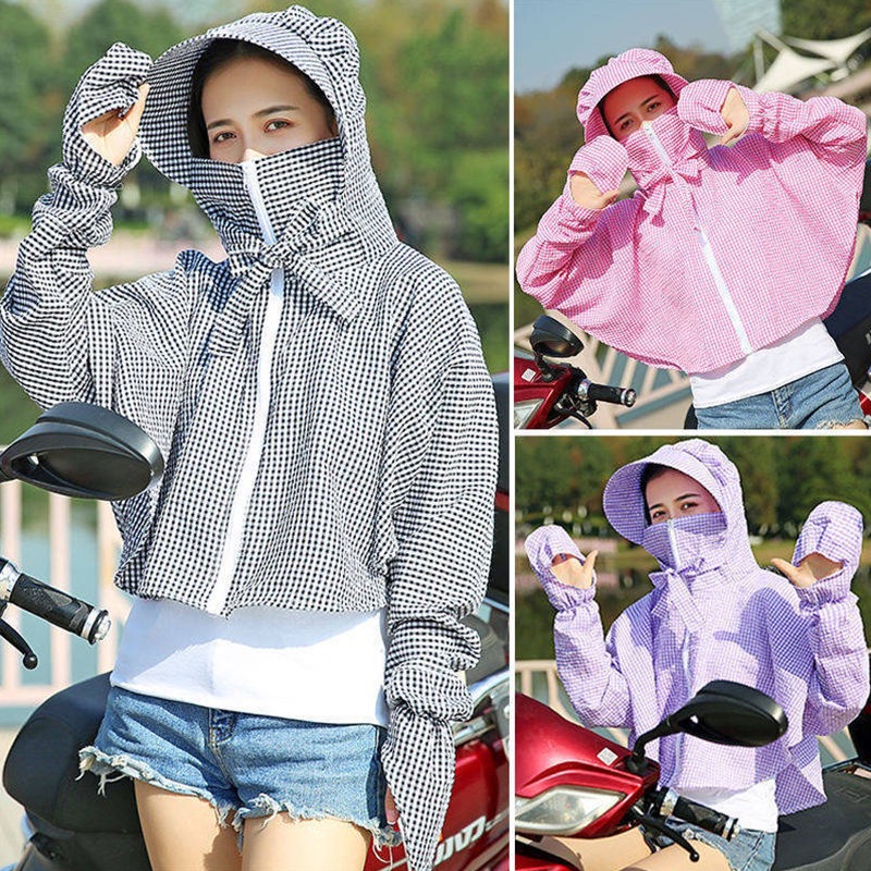 Nón Vành Sọc Caro Chống Tia Uv Thời Trang Cho Nữ