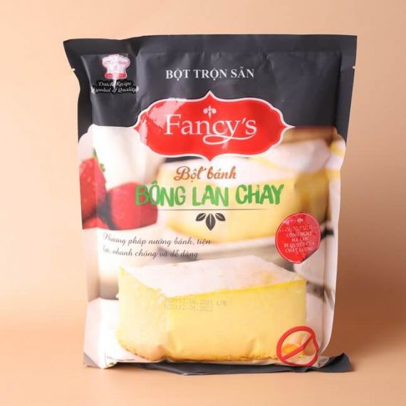 Bột bánh bông lan Chay Fancy's gói 1Kg bột bánh không chứa thành phần của trứng dành cho người ăn chay sử dụng