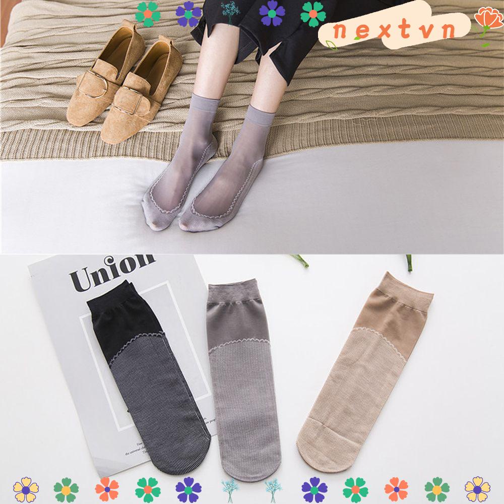 Vớ cổ ngắn siêu mỏng chống trượt cho nữ