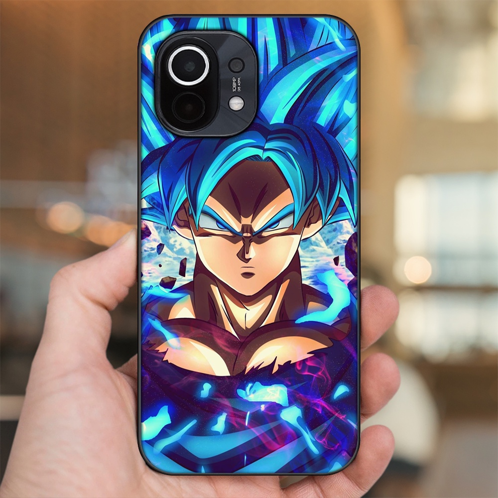 Ốp lưng Xiaomi Mi 11 viền đen in hình Goku Dragon Ball