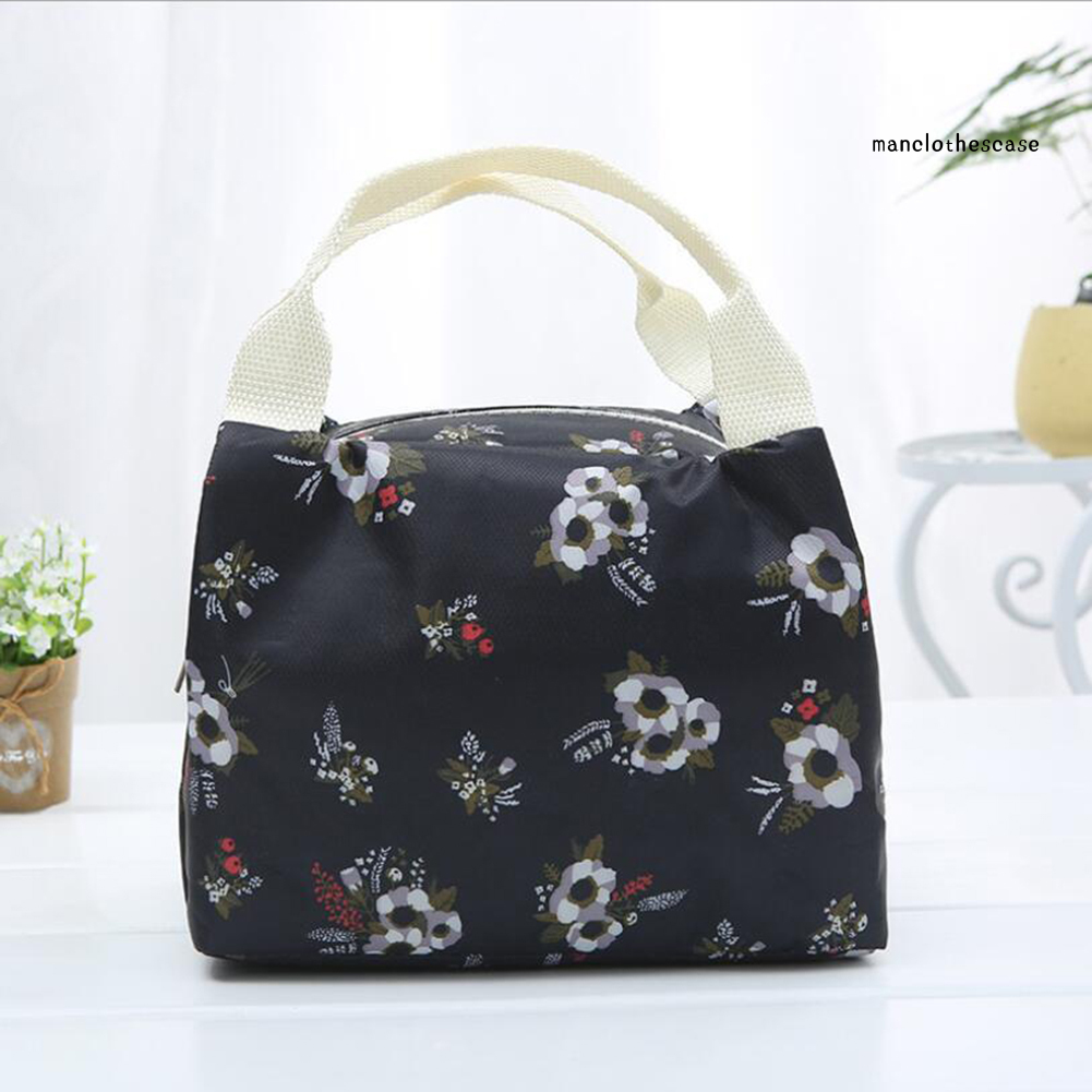 MCC Women Kid Stylish Portable Flower Lemon Bird Food Catus Storage Bag Picnic Pouch