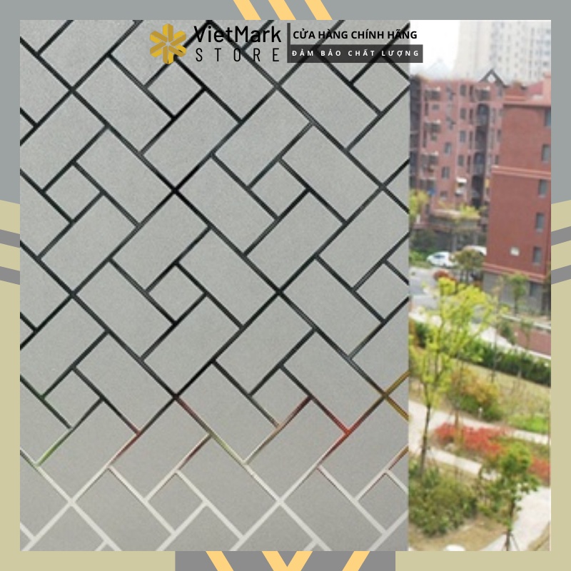 Decal dán kính khổ 1m kính mờ