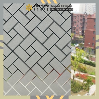 Decal dán kính khổ 1m kính mờ