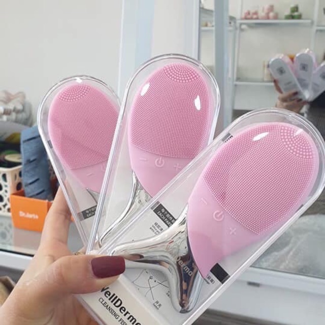 Máy Rửa Mặt Hàn Quốc Massage wellderma fish