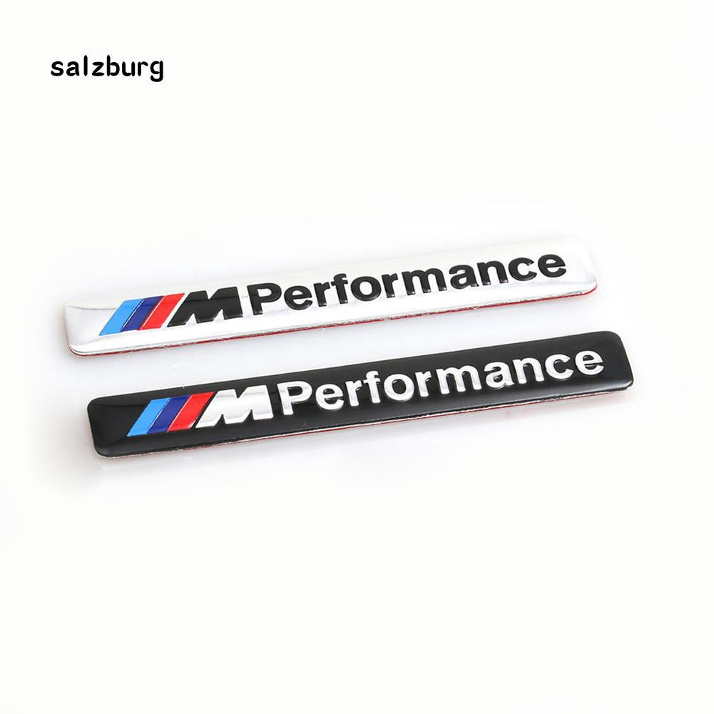 Miếng dán trang trí xe hơi hình logo chữ M performance bằng kim loại cho BMW