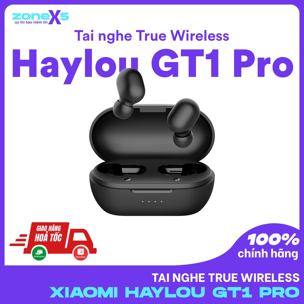 Tai nghe Bluetooth Haylou GT1 Pro - True Wireless, chống nước IPX5, phím cảm ứng