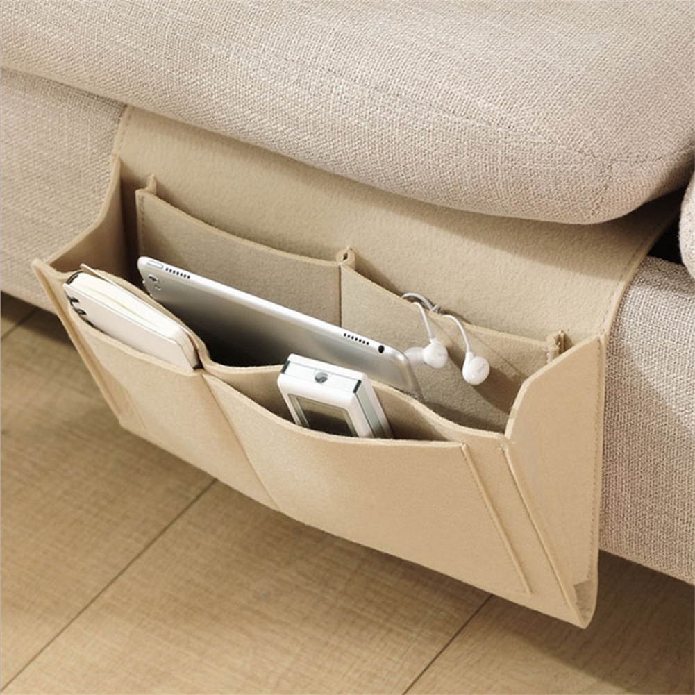 Cảm Thấy Đầu Giường Sắp Xếp Lưu Trữ Đầu Giường Túi Sofa Giường Bên Túi Treo Ghế Lưu Trữ Giường Giá Đỡ Túi