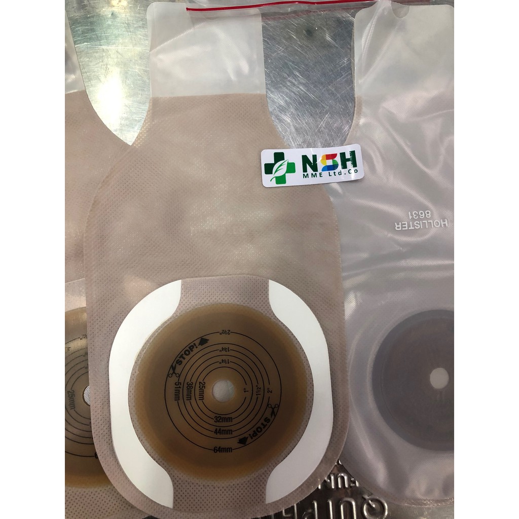 ✅Túi hậu môn nhân tạo một mảnh HOLLISTER 64mm mã 8631 Mỹ, túi chứa phân hậu môn nhân tạo một mảnh 8631 hollister của mỹ