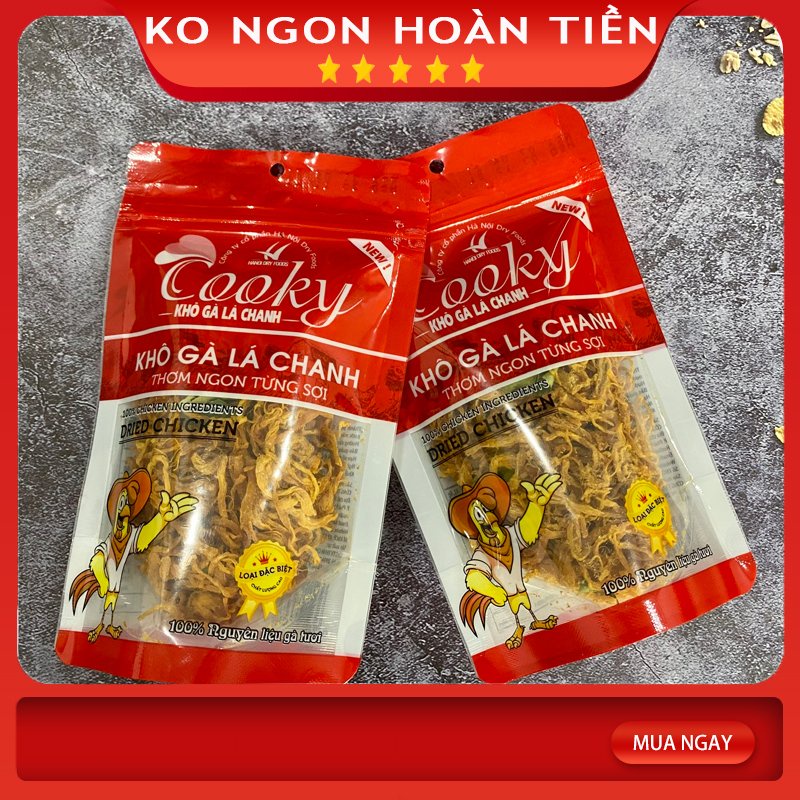 [Khô Gà loại 1] Khô gà lá chanh Cooky 70g - Khô gà lá chanh