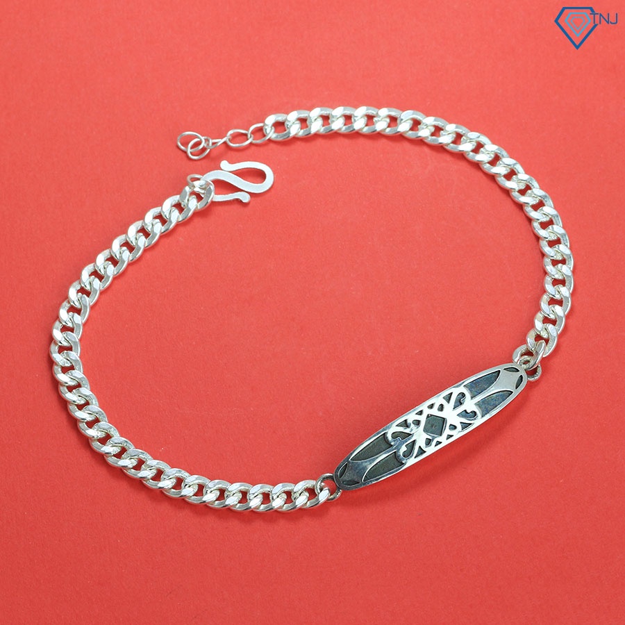 Vòng tay đôi nam nữ bạc Hiệp Sĩ Công Chúa LTD0023 Trang Sức TNJ