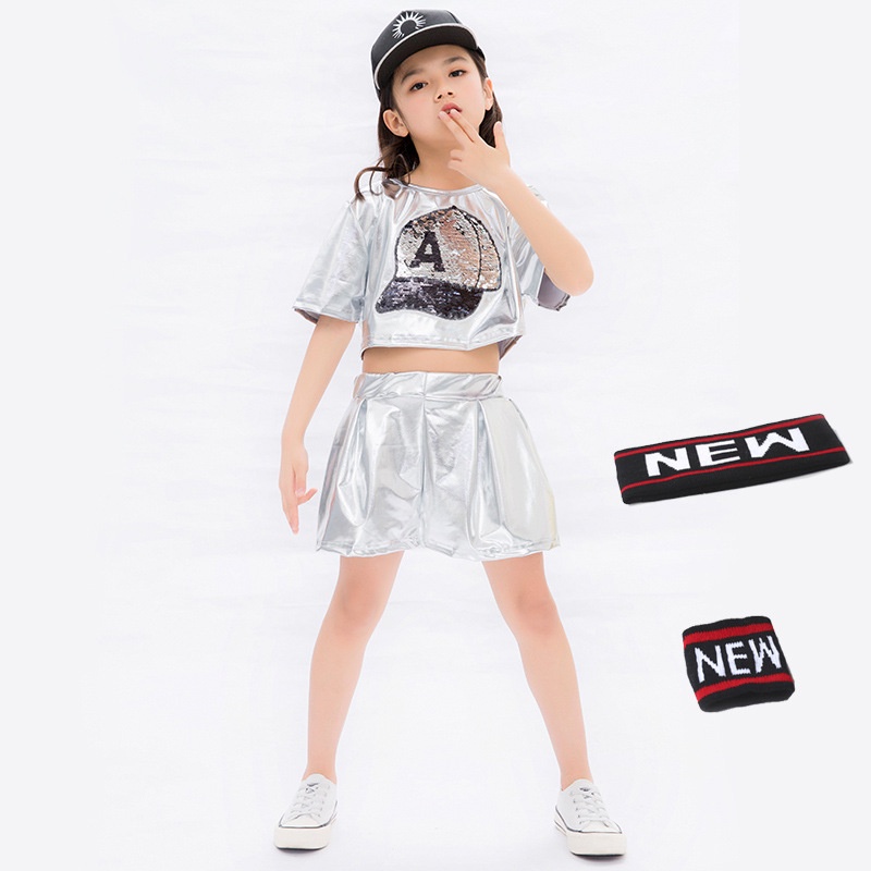 🔥Hàng Có Sẵn🔥 Bộ đồ Hip-Hop dành cho trẻ em / Trang phục trống Hip-Hop cho bé trai / Trang phục khiêu vũ Jazz cho bé gái / Trang phục dành cho trẻ em trong ngày thiếu nhi