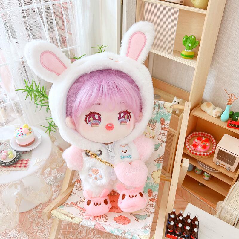 Bộ Quần Áo Khoác Gấu Nâu Thay Thế Cho Búp Bê 20CM Sana Jungkook Twice Aespa