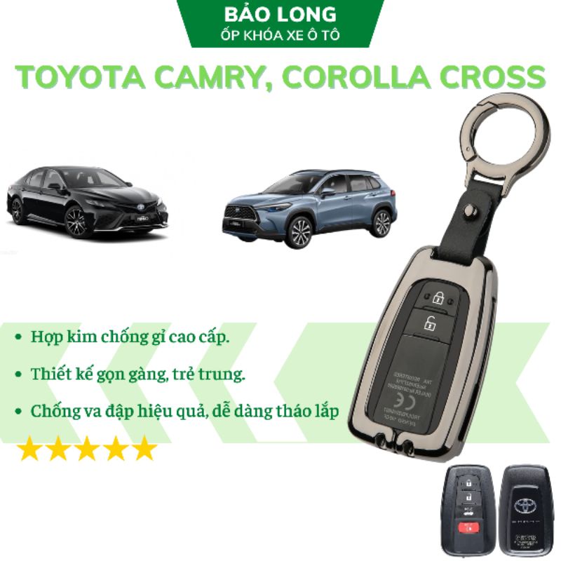Ốp khoá kim loại Toyota Altis Cross, Toyota Camry, Toyota Cross 2024, 2023, 2022 2021 2020