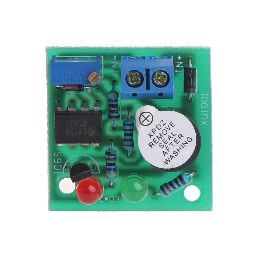 12V On-Board Battery Low Voltage Alarm Buzzer Under Voltage Protection Module