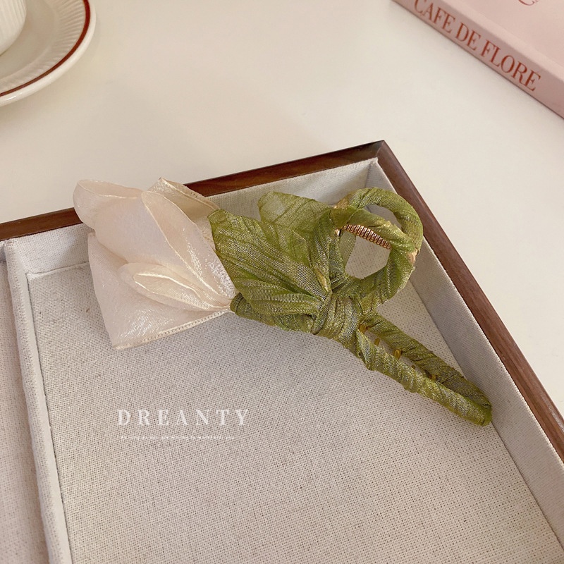 Kẹp Tóc Hình Hoa Tulip / Cá Mập Cỡ Nhỏ Thời Trang Ngọt Ngào Dễ Phối Đồ Cho Nữ