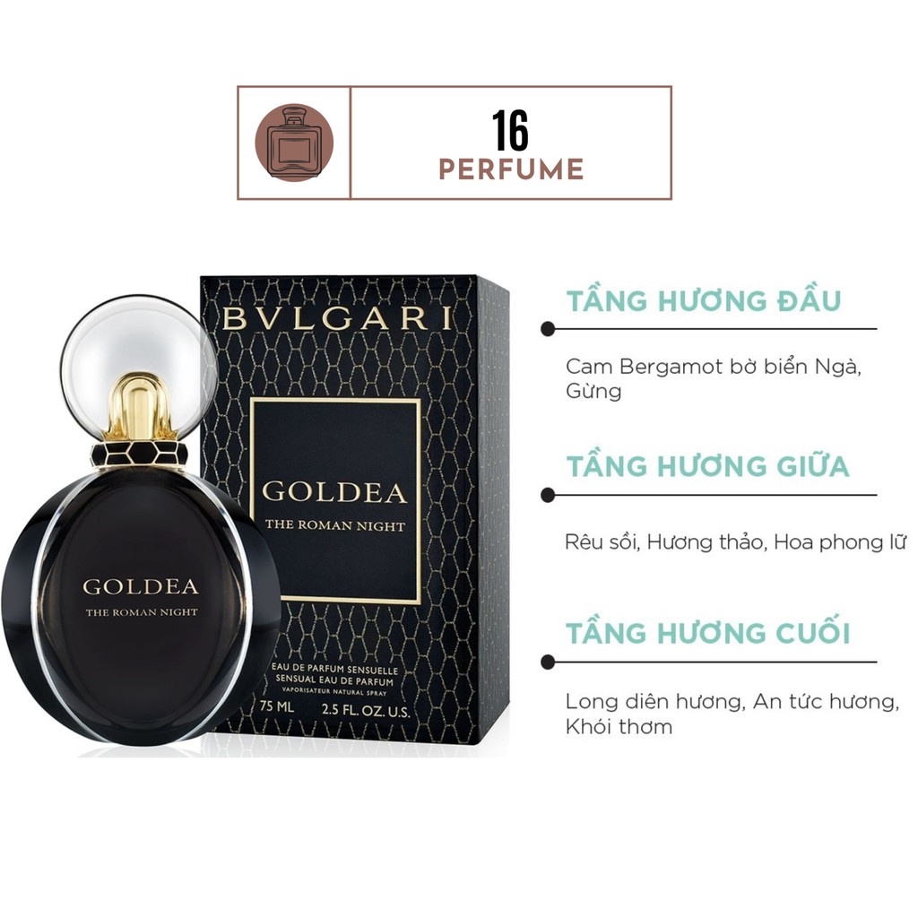 Nước hoa BVLGARI GOLDEA 100ml, Nước hoa nữ hương dịu nhẹ