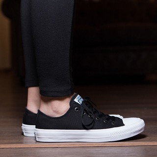Giày chuck 2 allstar classic cổ thấp nữ đen