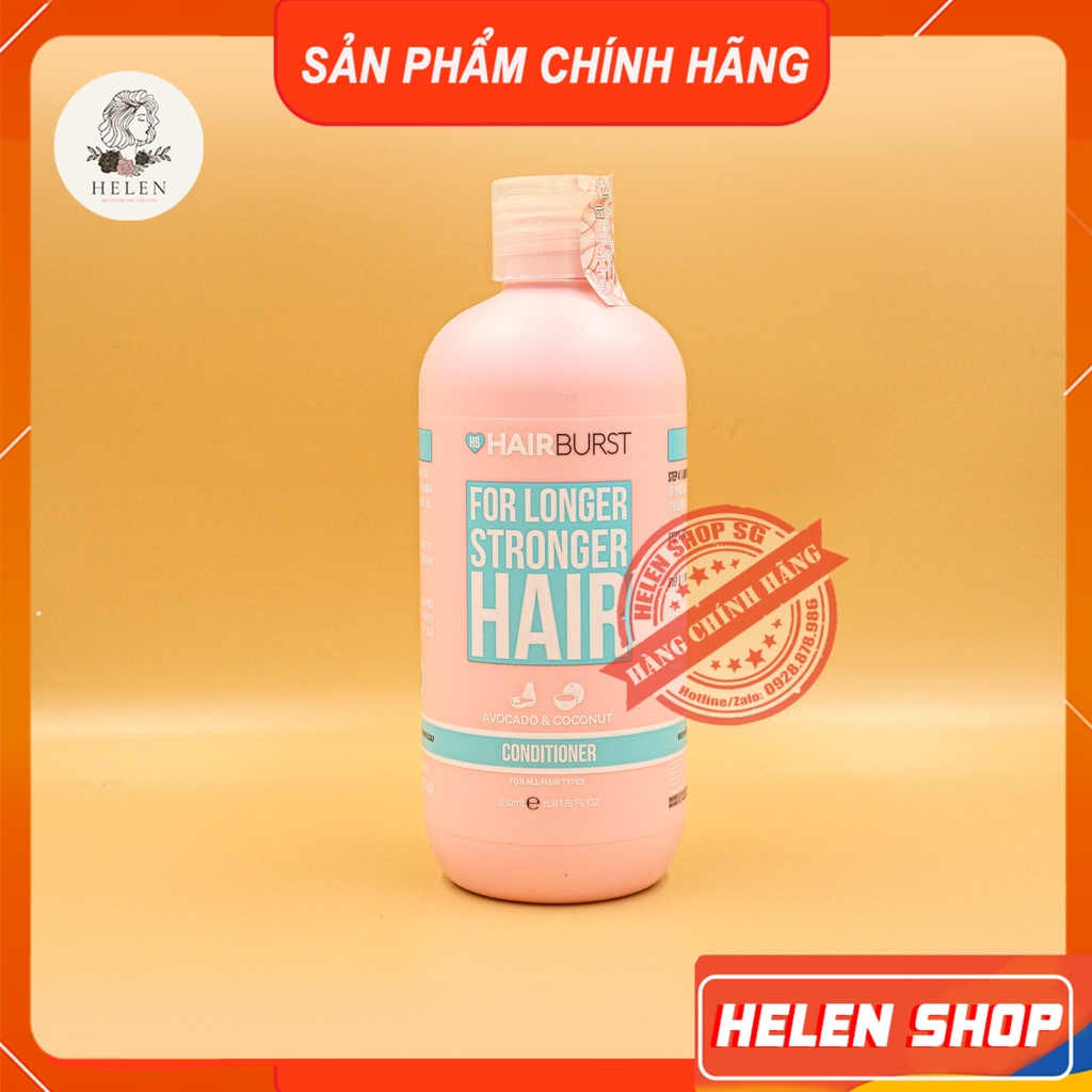 Cặp Gội Xả HAIRBURST Hỗ Trợ Mọc Tóc, Giúp Tóc Chắc Khỏe 350ML