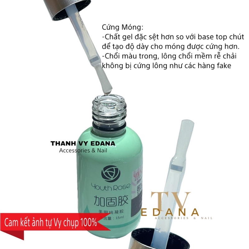 Base top hoa hồng, sơn liên kết cứng móng hoa hồng chính hãng