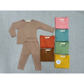 Bộ dài tay thun lạnh minkymom cho bé
