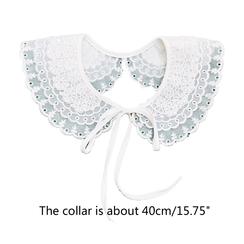 Cổ Áo Ren Thêu Họa Tiết Có Thể Tháo Rời Độc Đáo Thời Trang Cho Nữ