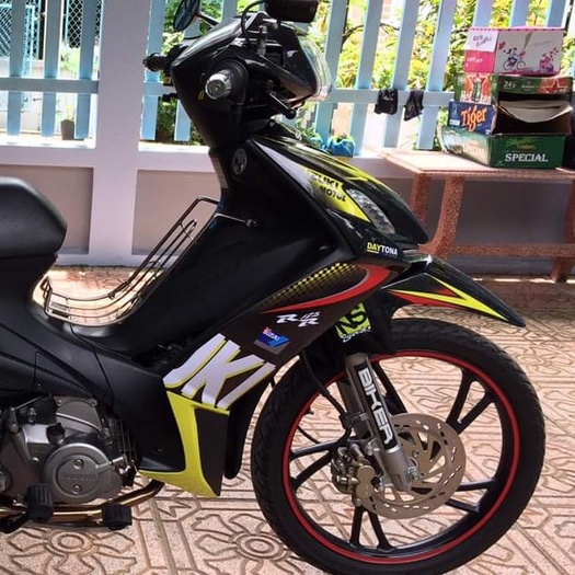 Tem Rời Suzuki Axelo 125 Vàng Đen - Tem Chuẩn Đẹp