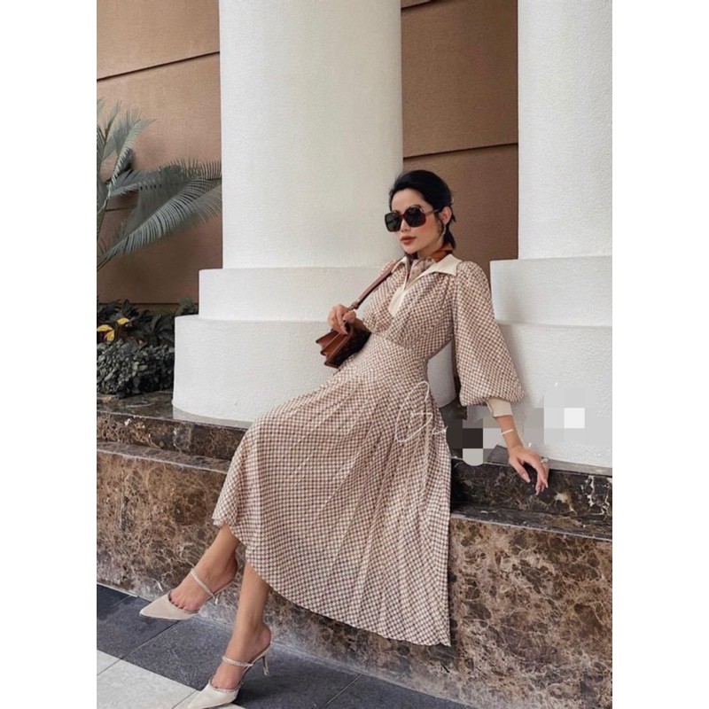 Đầm Maxi  Hoạ Tiết Sơ Mi Cổ Viền Trắng | BigBuy360 - bigbuy360.vn