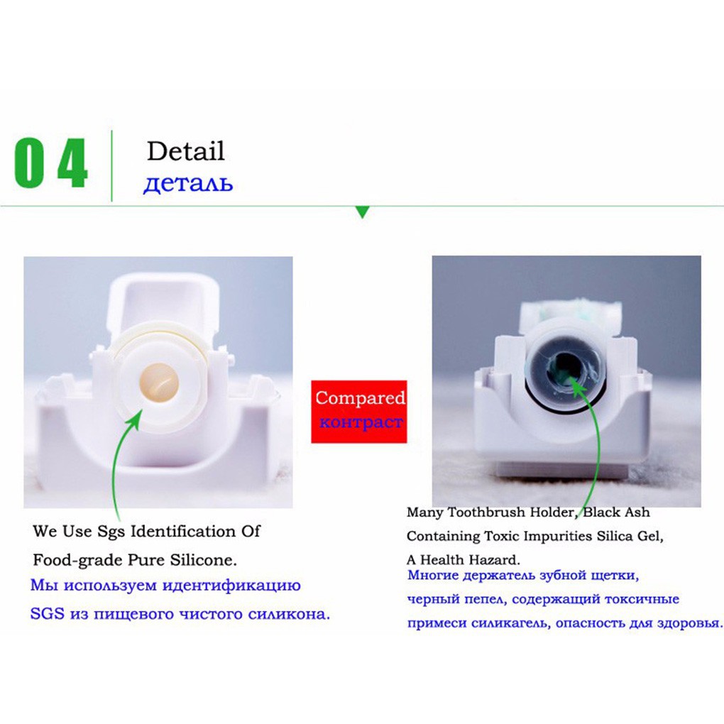 Dụng cụ giữ bàn chải và kem đánh răng treo tường | BigBuy360 - bigbuy360.vn