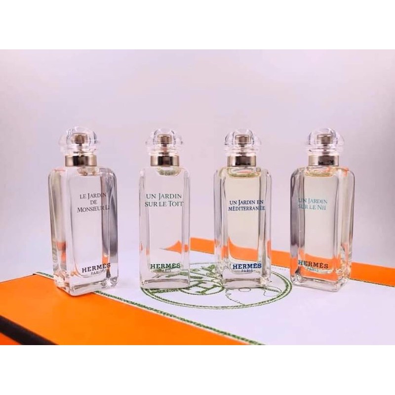[HÀNG HIẾM] set nước hoa mermes mini 7.5ml x 4 chai  hộp sang chảnh- mùi độc đáo