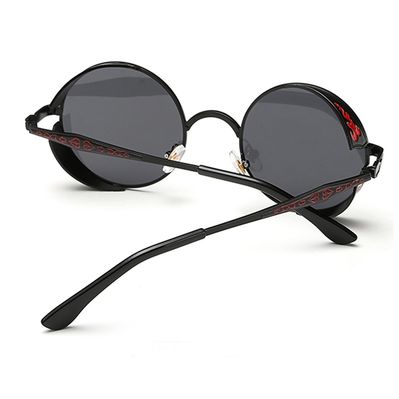 Kính Mát Phân Cực Mặt Tròn Thời Trang Phong Cách Steampunk Cổ Điển Dành Cho Nam Và Nữ