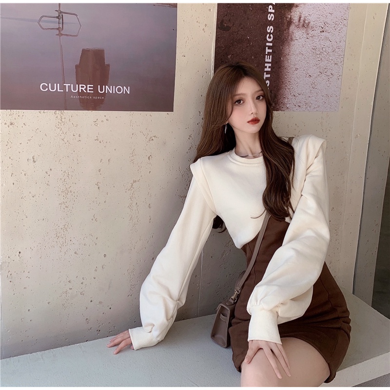 Đầm len Perty thiết kế ôm eo phong cách Hàn Quốc thời trang mùa thu cho nữ