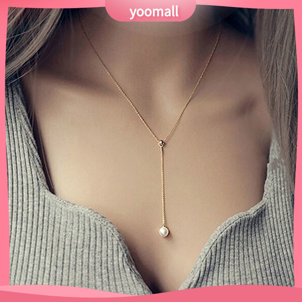 Dây chuyền hợp kim đính ngọc trai giả thời trang cho nữ