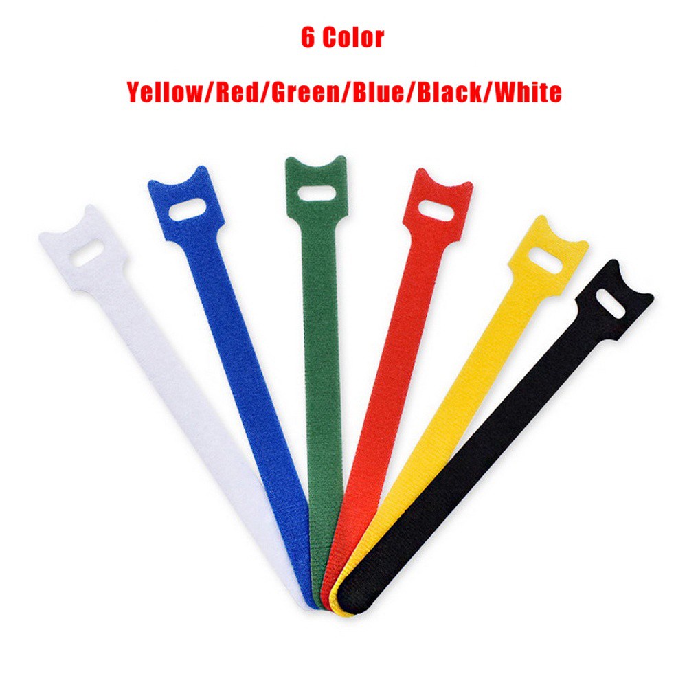 Set 50 Dây Nylon Buộc Dây Cáp 15x1.2cm Có Thể Tái Sử Dụng