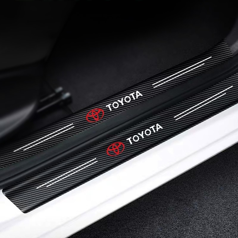 Set 4 miếng dán chống trầy cho cửa xe hơi Toyota Vios Camry Corolla Ralink CHR Asian Dragon Xuan Kai