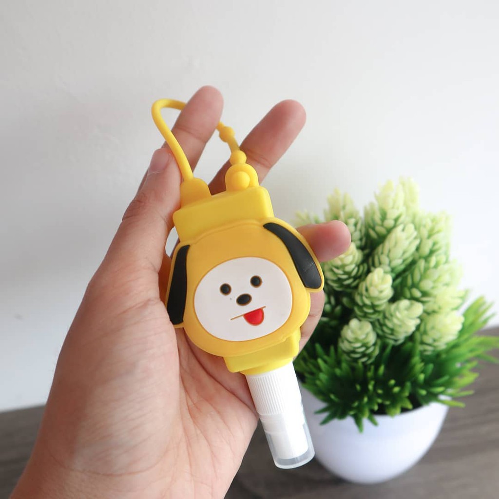 Bình xịt khử trùng tay họa tiết Bts Tata Cooky Koya Chimmy độc đáo