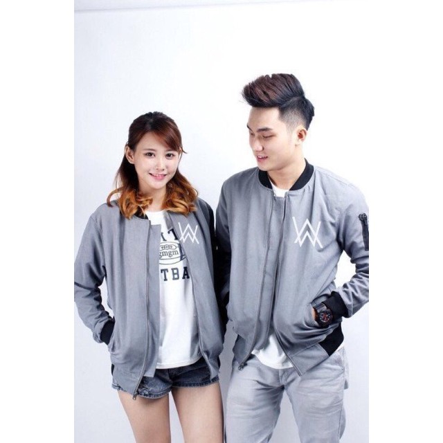 [Xả Kho] Áo khoác bomber kaki nam nữ Alan Walker / Trơn | BigBuy360 - bigbuy360.vn