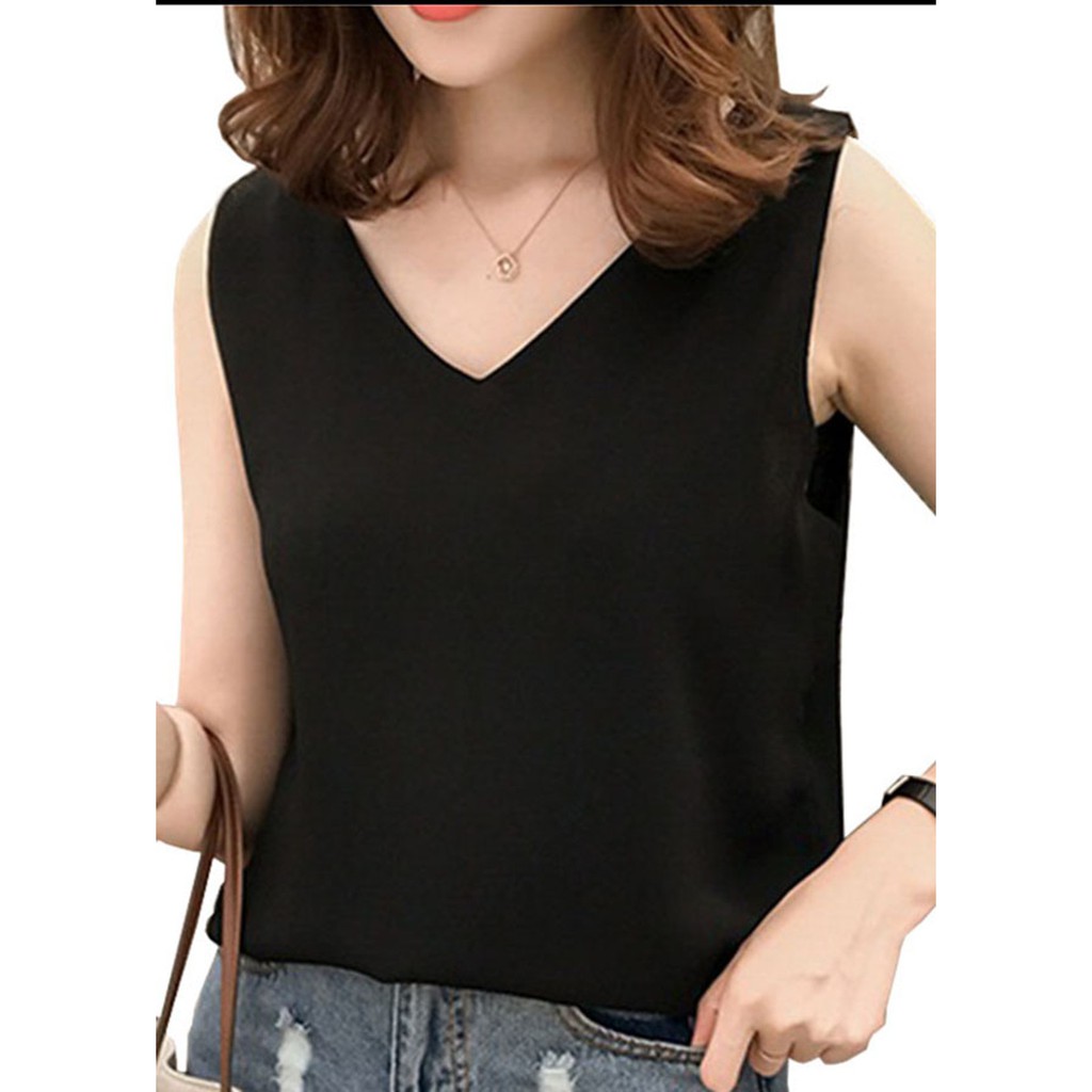 Áo sát nách nữ chất cát hai lớp cực xinh (Chọn size tùy theo chiều cao nhé bạn)