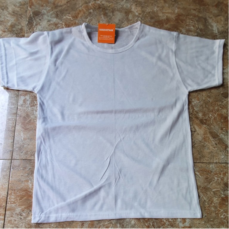 Aó thun Lót Nam HANOIVIETNAM ,áo không tay 3 lỗ, Cộc Tay nam Cổ Tròn chất cotton mỏng mềm màu trắng | BigBuy360 - bigbuy360.vn