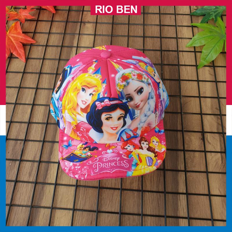Nón bé gái in hình công chúa dễ thương, bé từ 2-5 tuổi RBN114