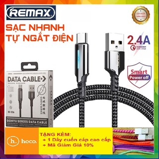 Dây Sạc Android💎CAO CẤP💎Dây Sạc Type-C Remax RC-123a Cáp Sạc Nhanh Tự Ngắt Điện Thông Minh Khi Đầy Pin - Bảo Hành 1 Năm